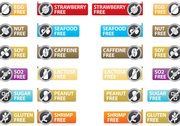 Ingredient Indication Labels - Free vector #397137